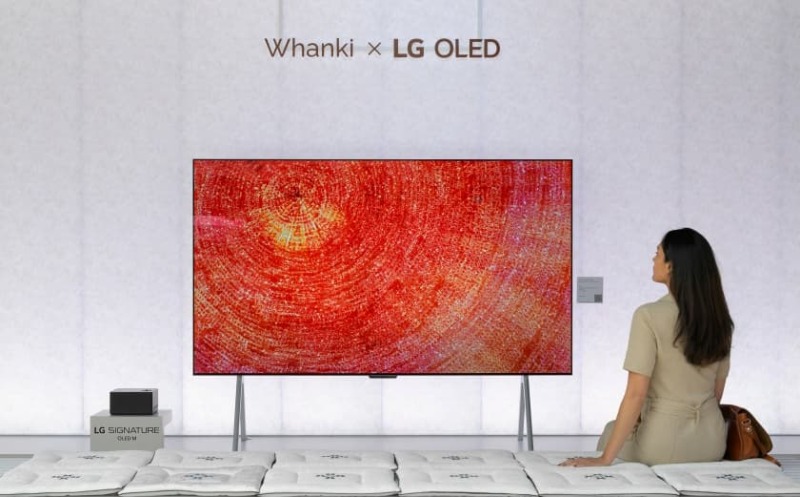 LG 올레드 에보, 김환기 작품 전시하며 '디지털 캔버스'로 활약